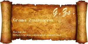 Grama Zsuzsanna névjegykártya